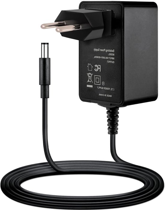 AC/DC Adapter - Stroomadapter Oplader - Externe Harde Schijf Voeden - Universele Ingang - EU-stekker - Zwart