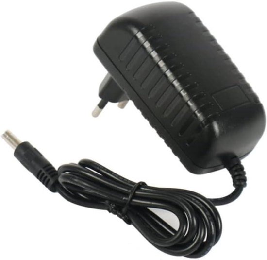 AC/DC Adapter - Stroomkabel Wandlader - Externe Harde Schijf Voeden - Overspanningsbeveiliging - 100-240V - Zwart