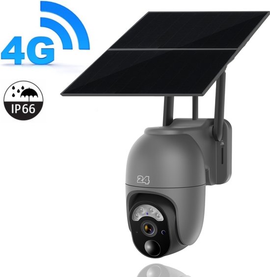 Activ24™ - 4G Solar Camera - Geen wifi nodig - incl. 64gb SD kaart - Nachtzicht - Zonnepaneel - Draadloze beveiligingscamera - Stalcamera - Securitycamera van Activ24™