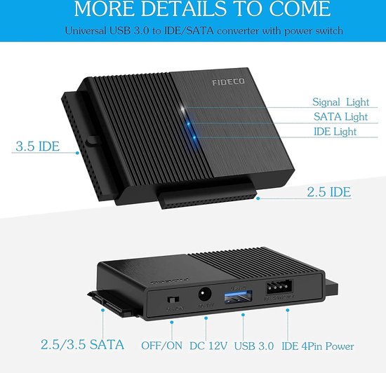 adapter universeel compatibel met Windows 10/8.1/8/7/Vista/XP, Mac OS 9/10, Linux enz.aansluiten en spelen van Merkloos