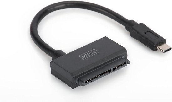 Adapterkabel - Type C naar SATA - Schijven Koppelen - Snelle Data Overdracht - Tot 5 TB - Zwart