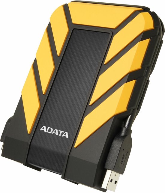 ADATA DashDrive Durable HD710 Professional Externe Harde Schijf 2 TB Geel van Merkloos