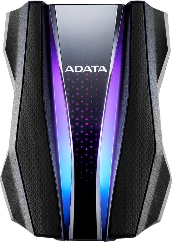 ADATA Durable HD770G - Externe Harde Schijf - 1TB - RGB Verlichting - IP68 Waterdicht - Zwart