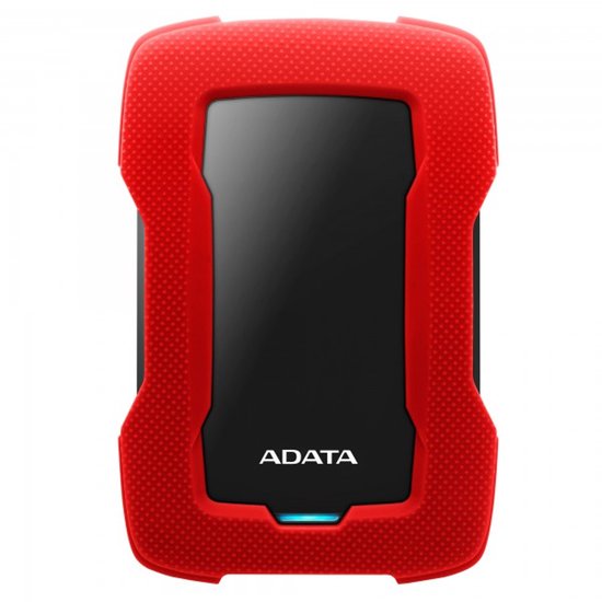 ADATA Durable Lite HD330 - Externe Harde Schijf - 1TB - 2.5 inch - USB 3.1 - Rood