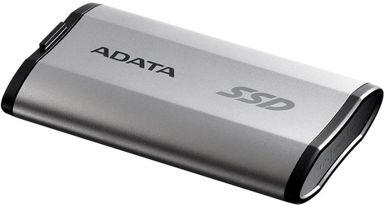ADATA SD810 SSD-schijf met een capaciteit van 4 TB, zilvergrijs van Merkloos