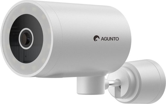Agunto AGU-OC1 Beveiligingscamera - IP Camera Beveiliging - Draaibaar - WiFi - Google Assistant - Floodlight - Nachtzicht in kleur - Geschikt voor buiten IP65 - Bewegingsdetectie - Geluidsdetectie van AG