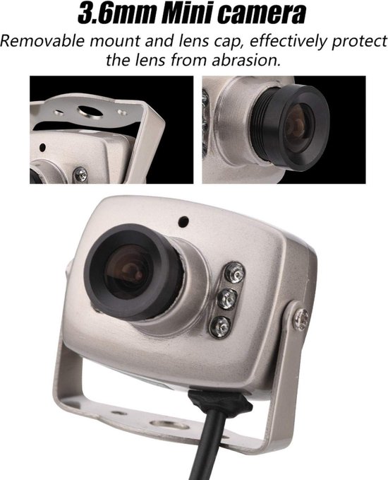 aladdien - Mini CCTV Camera - Nachtzicht en Audiofunctie - Compact formaat - Veiligheidscamera - Bewakingscamera met audio - Geschikt voor binnen - ..