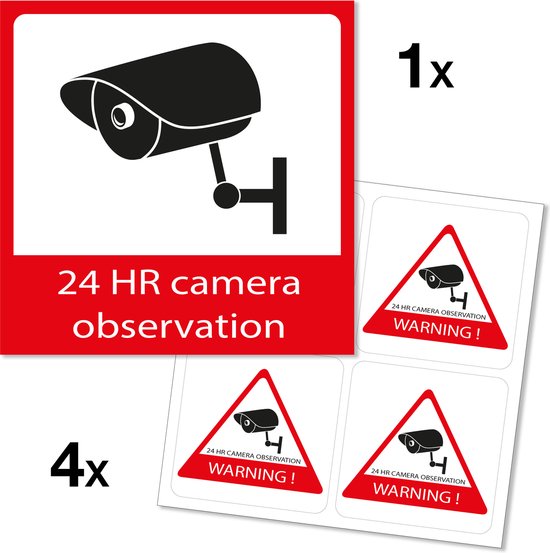 Alecto AWS-05 Raam stickers - 5 stickers - 1 groot / 4 klein van Merkloos