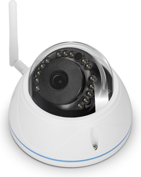 Alecto DVC136IP - Outdoor wifi dome camera - Wit van Alecto