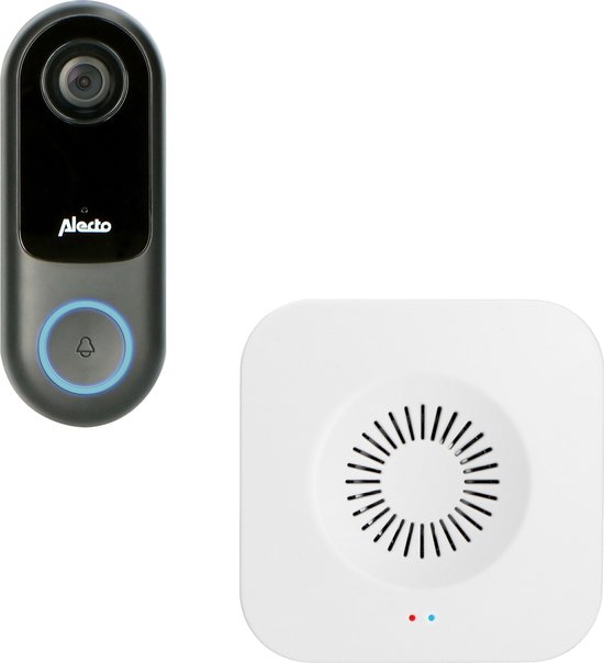 Alecto SMART-RING SET - Smart wifi deurbel met camera (SMART-RING20) met extra deurbel (SMART-RING-BELL)