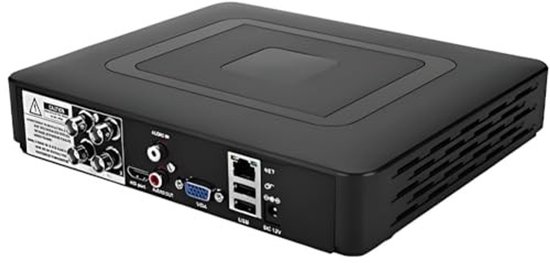 Allecto - 4 Channel Security - Realtime Video Recorder - 4CH - Home Surveillance System - Beveiligingssysteem - Geschikt voor woningen - EU ... van Merkloos