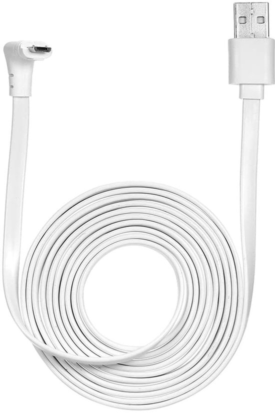 Allecto - Camera Oplaadkabel - Weerbestendig - 2 Meter - USB Voedingskabel - Geschikt voor Buiten en Binnen - Voor Arlo Camera's