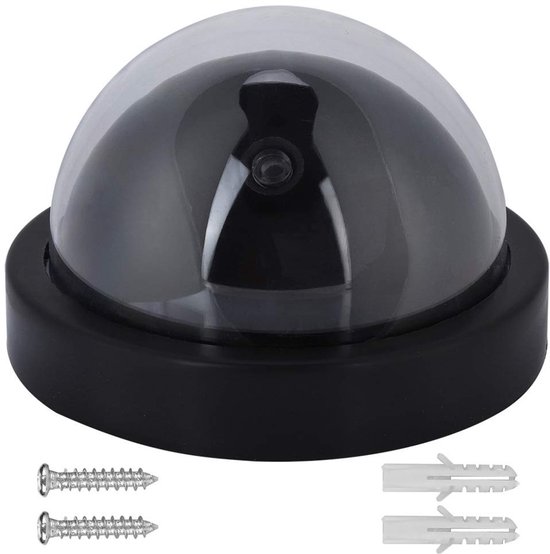 Allecto - Dummy CCTV Dome Camera - Beveiligingscamera met LED Licht - Binnen en Buiten gebruik - Effectieve beveiliging - Valse camera - Realistis van Merkloos
