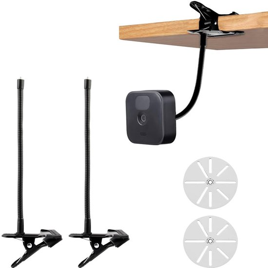 Allecto - Flexible Camera Houder - Universele Metalen Klem - Geschikt voor Blink Mini en EufyCam - Indoor en Outdoor Bevestiging - Sterke Ondersteu... van Merkloos