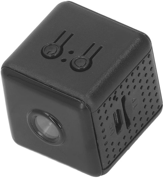 Allecto - HD 1080P Beveiligingscamera - Mini Camera - Draadloos en Draagbaar - Zwart - Bewegingsdetectie - Veiligheid voor Binnen en Buiten - Compa...