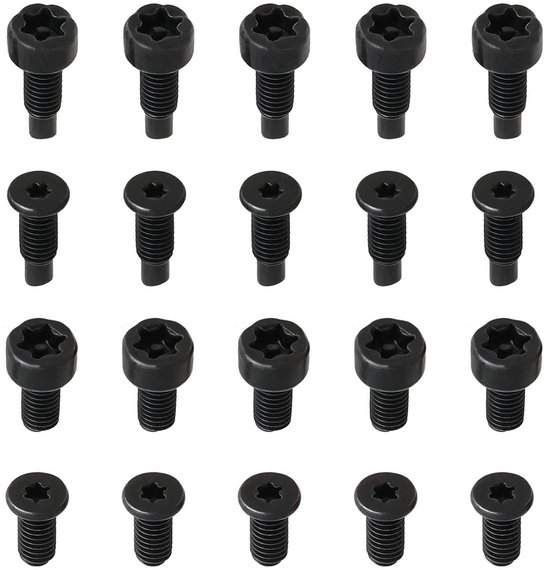 Allecto Plus - Deurbel schroeven voor beveiliging van 80 stuks, vervanging inclusief video deurbel 2 Pro ring schroeven