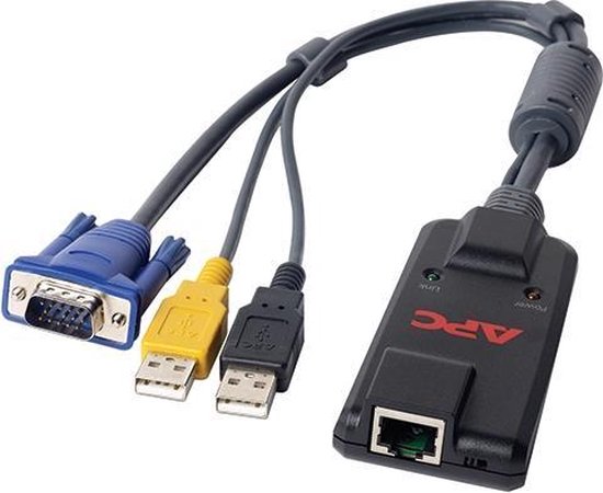 APC KVM-USBVMCAC toetsenbord-video-muis (kvm) kabel Zwart van APC