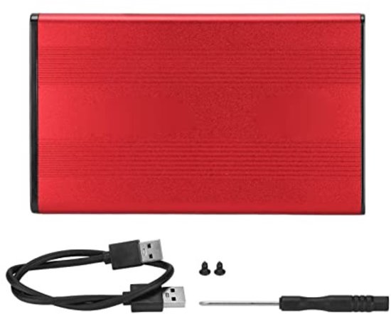 ApexArte® Harde Schijf Extern - Draagbare - 2TB Opslag -Rood