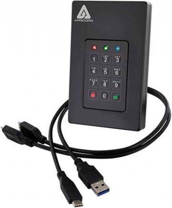 Apricorn Aegis Fortress FIPS Level 3 - Externe HDD - 2TB van Merkloos