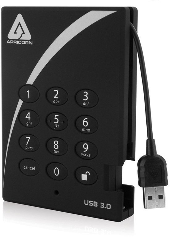 Apricorn Padlock 1TB USB 3.0 van Merkloos