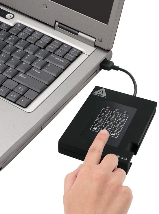 Apricorn Padlock Fortress - FIPS validated, 1TB USB 3.0 van Merkloos