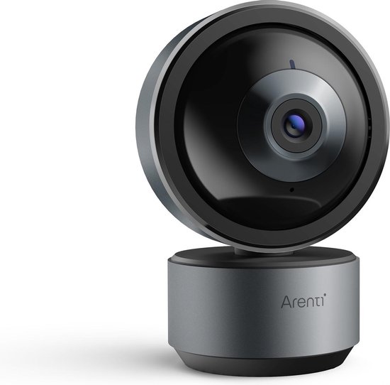 Arenti DOME1 - Beveiligingscamera Voor Binnen - Wi-Fi-camera - 2K Ultra HD - Zwart - Pan Tilt - Beweegbaar - Beweeg en Geluidsdetectie van Arenti