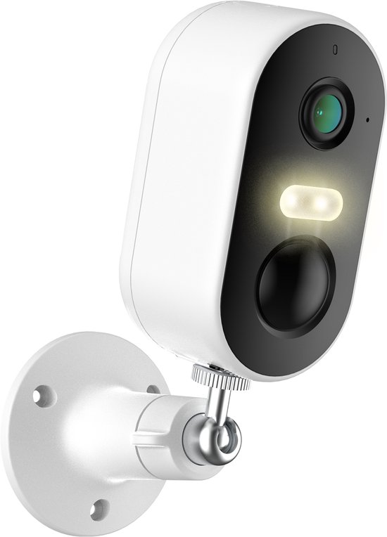 Arenti GO1T 32GB SD Kaart - model 2024 Beveiligingscamera Op Batterij - 3MP - Voor buiten - Spotlight - Draadloos - Besturing via App - Oplaadbaar - Werkt Op Batterij Accu - Bewegingsdetectie van Arenti