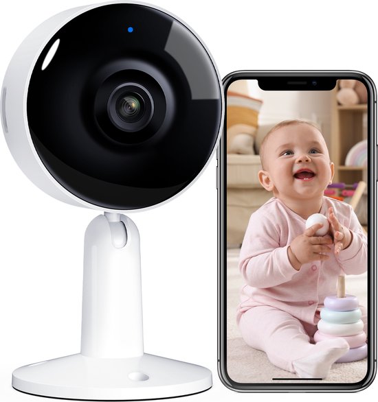 Arenti IN1Q - 4MP - Bewakingscamera - Beveiligingscamera binnen - 4MP Ultra HD Resolutie - Wifi camera - Kleur zwart van Arenti