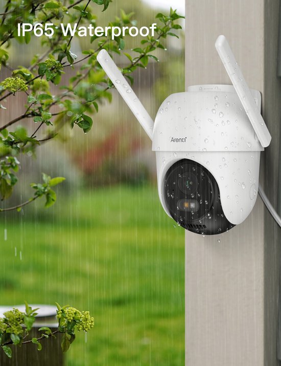 Arenti OP1 Beveiligingscamera Nachtzicht Voor Buiten - 4MP - Beweegbaar - Dual-Band Wifi - Draadloos - Full360° bewaking - Geen Blinde Vlekken - Geen Maandelijkse Kosten - HD - Besturing via App - Waterdicht - Onvif van Arenti