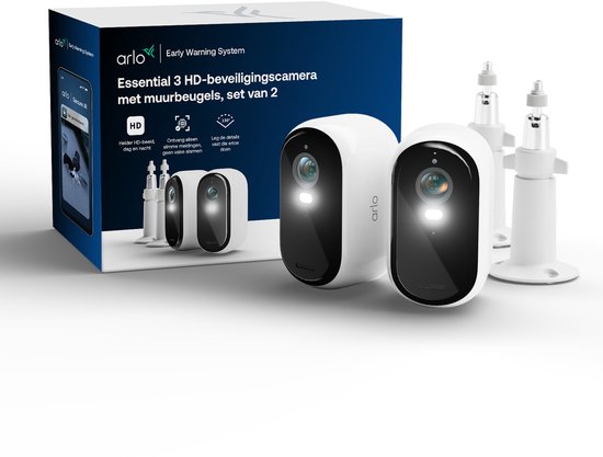 Arlo Essential3 HD beveiligingscamera - 2 IP-Camera's van Arlo