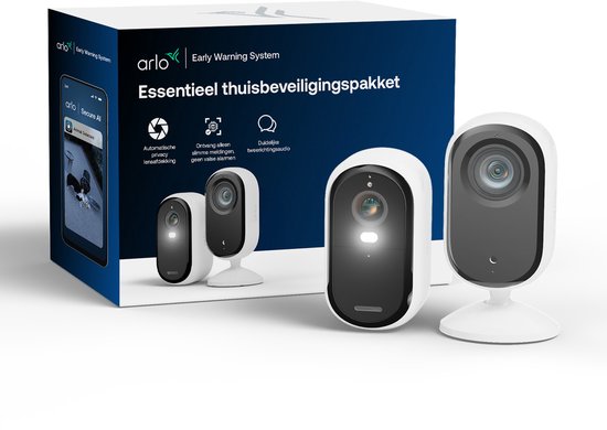 Arlo Essential3 SET - Beveiliging set voor buiten & binnen, 2-Cam (2K) van Merkloos