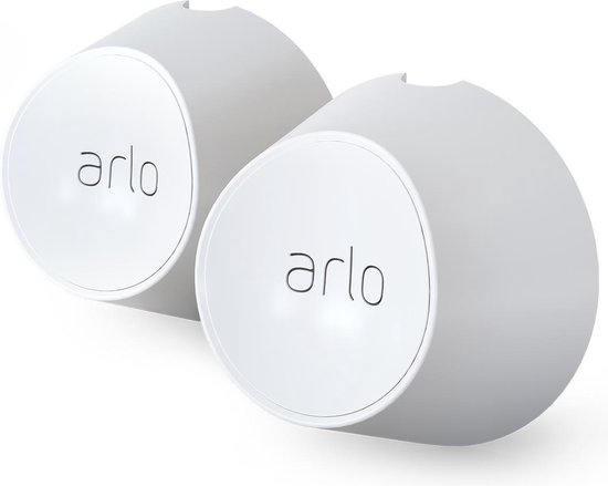 Arlo magnetisch wandmontage (wit) - WANDMONTAGE - Arlo Gecertificeerd Accessoire - magnetisch wandmontage, weersbestendig - Compatibel met Arlo Ultra 2, Ultra, Pro 5, Pro 4, Pro 3 beveilingingscamera's, Set van 2 - VMA5000-10000S van Arlo