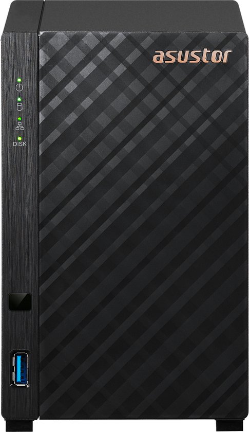 Asustor AS1102TL data-opslag-server NAS Mini Tower Realtek RTD1619B 1 GB DDR4 0 TB ADM Zwart van Asustor