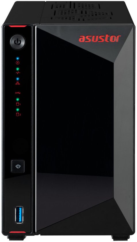 Asustor AS5402T data-opslag-server NAS Intel® Celeron® N5105 4 GB DDR4 0 TB ADM Zwart van Asustor