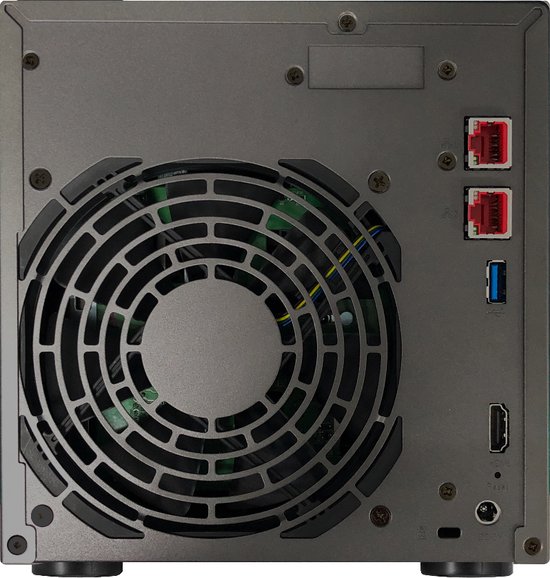 Asustor Lockerstor 4 Gen2 - NAS-server - 4 bays - Intel Celeron N5105 Quad-Core - 4GB DDR4 - 2x 2.5GbE - 2x USB-A - 1x HDMI - Zwart