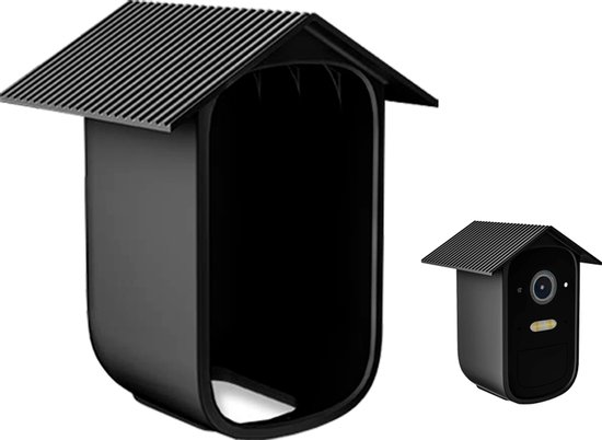Aventrix Camera Siliconen Beschermhoes – 1 Stuk – Beveiligingscamera Hoes – Weerbestendig Waterdicht – Voor EufyCam 2C / 2C Pro – Zwart van Merkloos