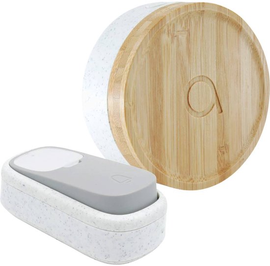 Avidsen 102498 Bamboo kinetische draadloze deurbel - werking compleet zonder batterijen