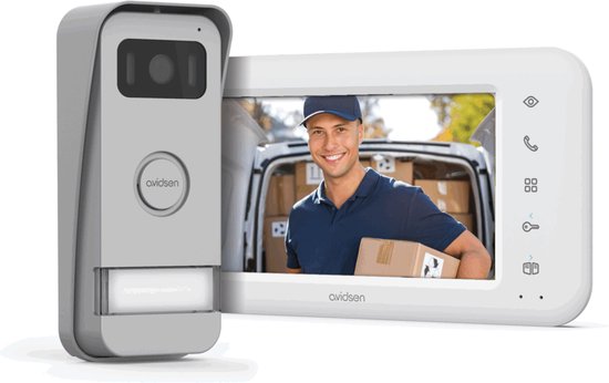 Avidsen Elia Smart 2 Wifi intercom met camera - bedraad - Slimme deurbel - bekabeld - max 100 meter van Avidsen