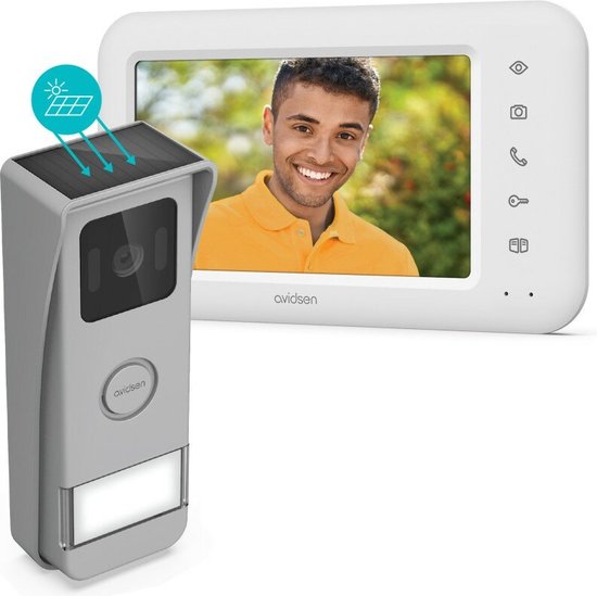 Avidsen Elia Solar Wave intercom met camera - draadloos van Avidsen