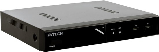AVtech - 16 Kanaals NVR - PoE - HDMI - 4K/2K - Alarm melding - H.265 - resolutie 3840 x 2160 van Merkloos