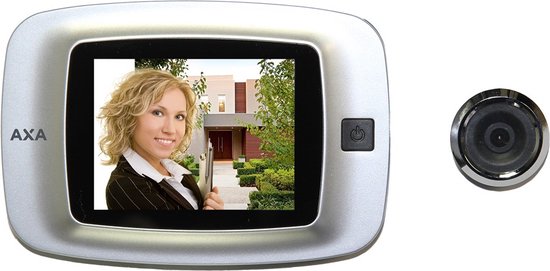 AXA Deurspion DDS1 - Deurcamera - LCD scherm - grote zichthoek, 105° - Zilverline - 3,2 inch van axa