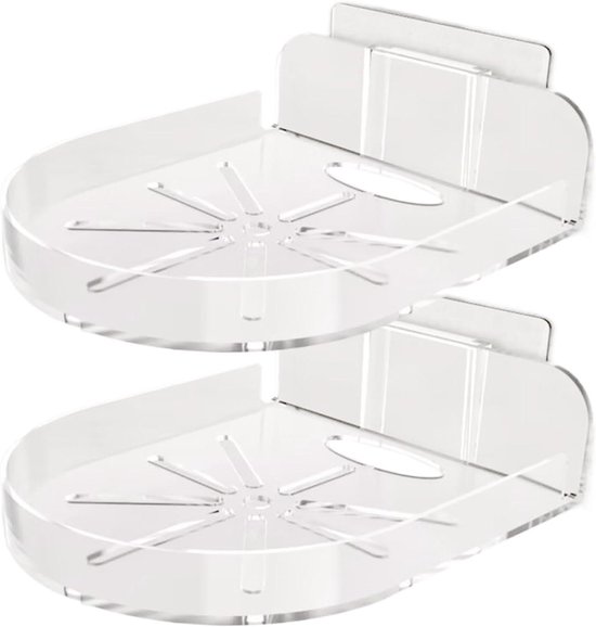 Babyfoon Plank - Camera Standaard - Babykamer Organiseren - Schadevrij Bevestigen - 12x9.5 cm - Wit