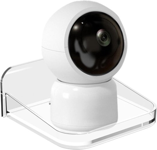 Babyfoon Plankje - Camera Houder - Veilige Plaatsing - Montage Zonder Boren - 48 x 111 x 48 mm - Transparant