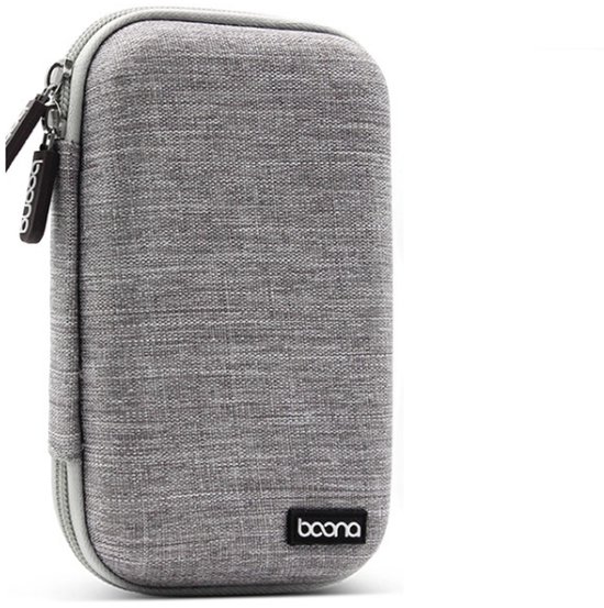 Baona BN-F010 2,5 inch mobiele harde schijf enkele laag opbergtas Power Bank bescherming opbergtas (grijs)