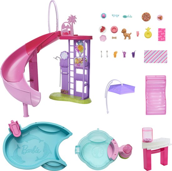 Barbie Droomzwembad Speelset van Barbie