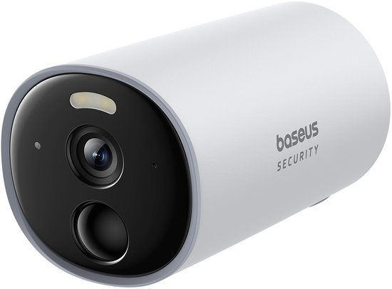Baseus B1 Buiten Camera-Beveiligingscamera voor buiten– Draadloos Slimme Beveiliging - 2K Buitencamera - Werkt met en zonder Homestation - Weerbestendig - Nachtzicht
