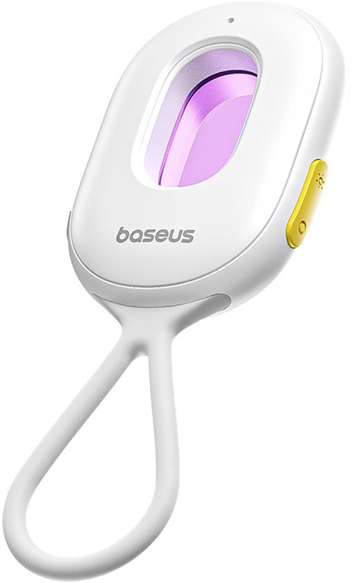 Baseus Heyo Series II - Verborgen Camera Detector - Alarmfunctie - Mini Zaklamp - USB-A naar USB-C Kabel - Wit