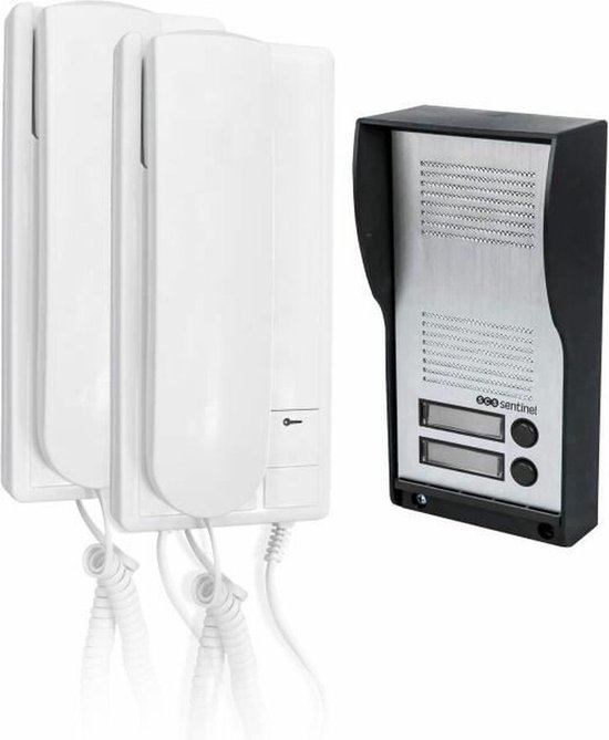 Bekabelde audio-intercom - SCS SENTINEL - AudioKit DUO - 2 audio-handsets - Instelbaar volume - Wit