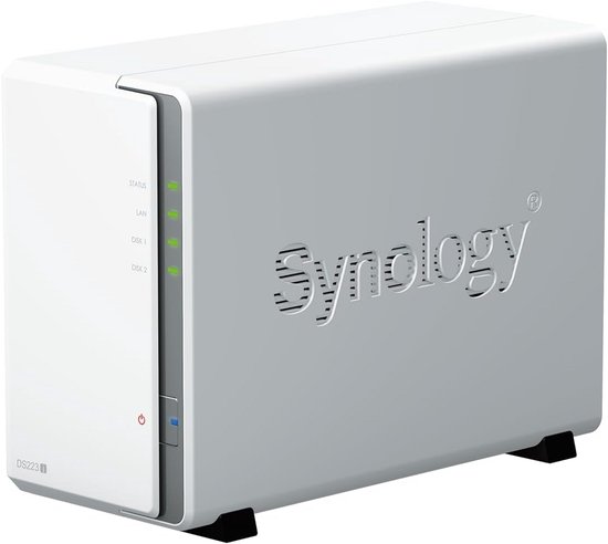 Betrouwbare 2-Bay NAS Server met 2x 4TB Harde Schijf Opslagpakket van Synology