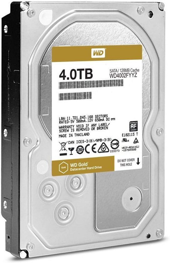 Betrouwbare 4TB Harde Schijf voor Enterprise en Datacenters van Merkloos